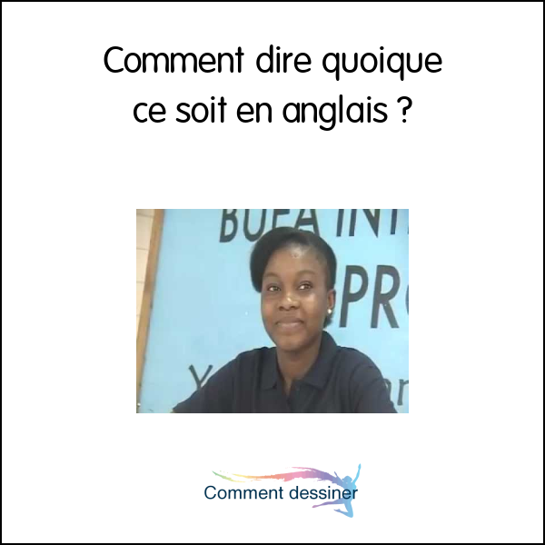Comment On Dit Quoi En Anglais Communauté MCMS