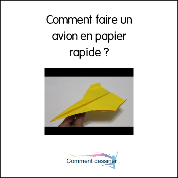 comment faire un avion en papier facile